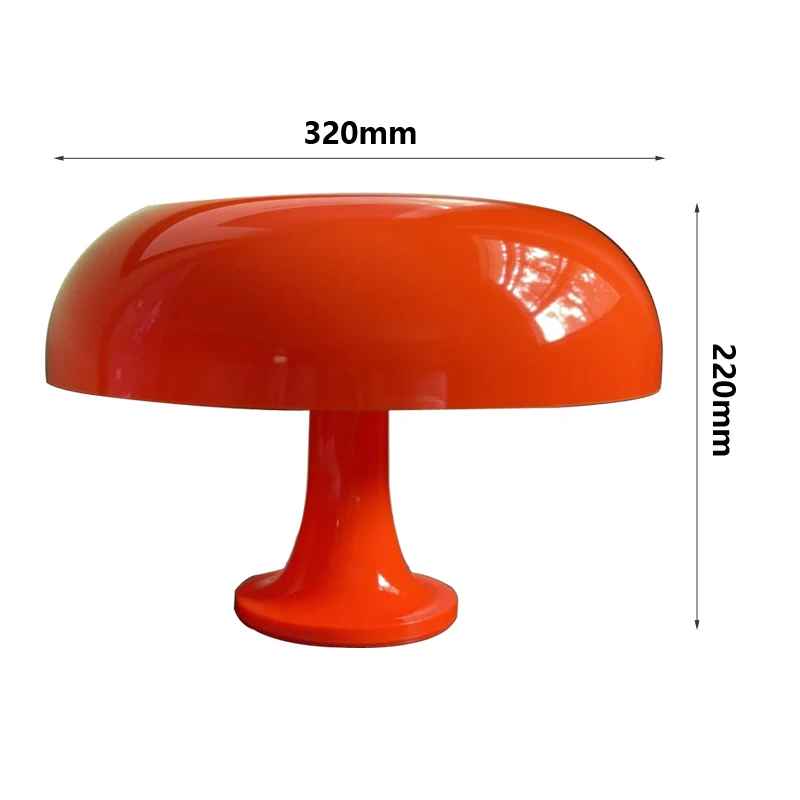 Dimensions de la Lampe Champignon | Vintage. 220 mm de haut par 320 mm de large.