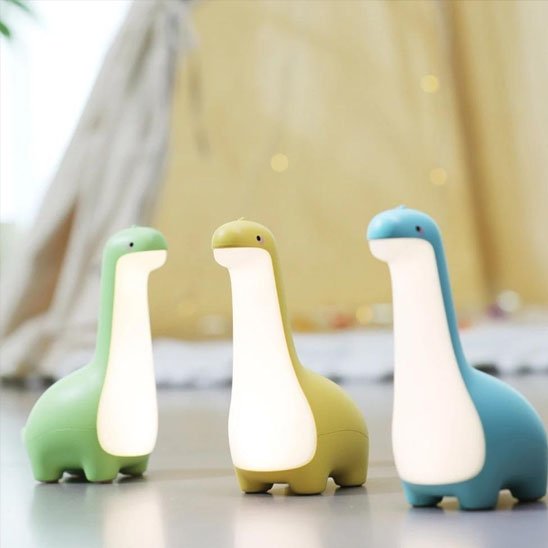 Veilleuse bébé | Dino Nuit Douce de trois couleurs
