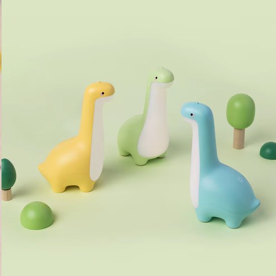 Veilleuse bébé | Dino Nuit Douce de trois couleurs
