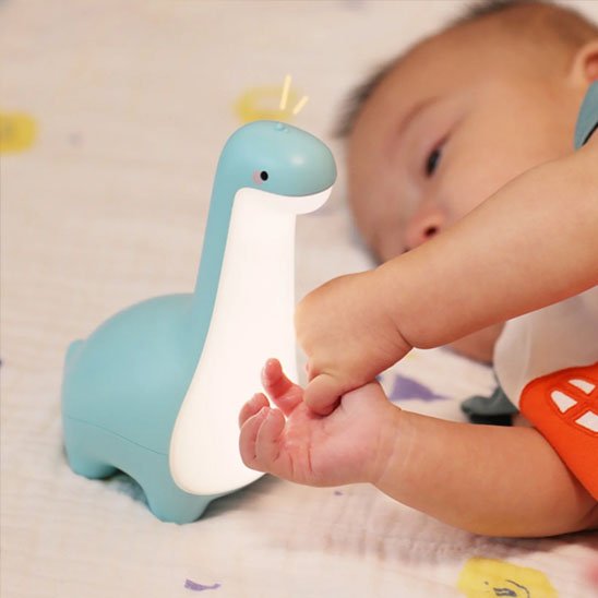 Veilleuse bébé | Dino Nuit Douce de couleur bleu