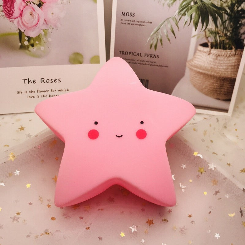 Veilleuse bébé Étoile Douce Nuit de couleur rose