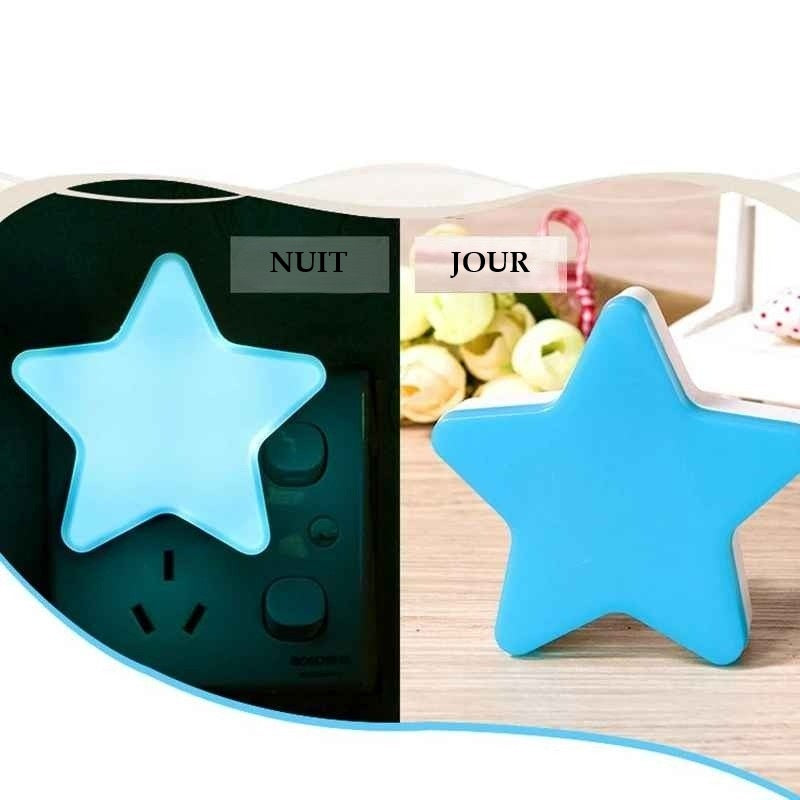 Nuit-Paisible Bleue | Veilleuse pour bébé en forme d'étoile