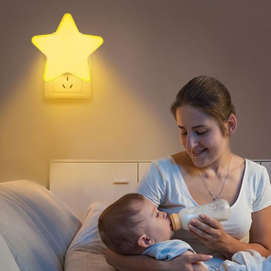 Veilleuse bébé étoile | Nuit Paisible de couleur jaune
