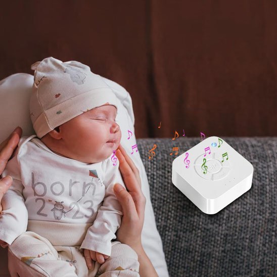 Un bébé dors au son de la Veilleuse bruit blanc | SleepSoothe
