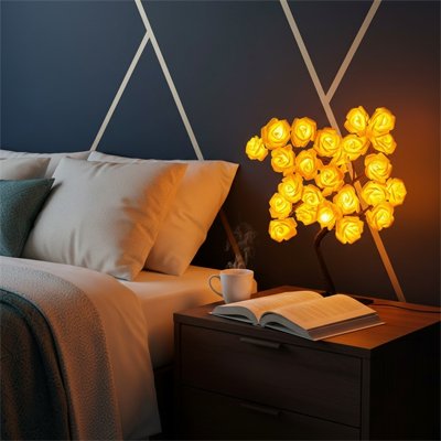 Lampe de chevet design d'automne