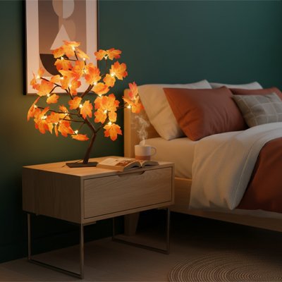Lampe de chevet design d'automne